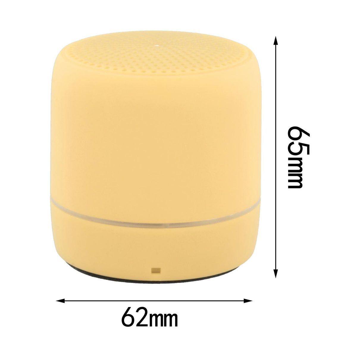 LED Wireless Speakers Practical USB Charging ABS Yellow