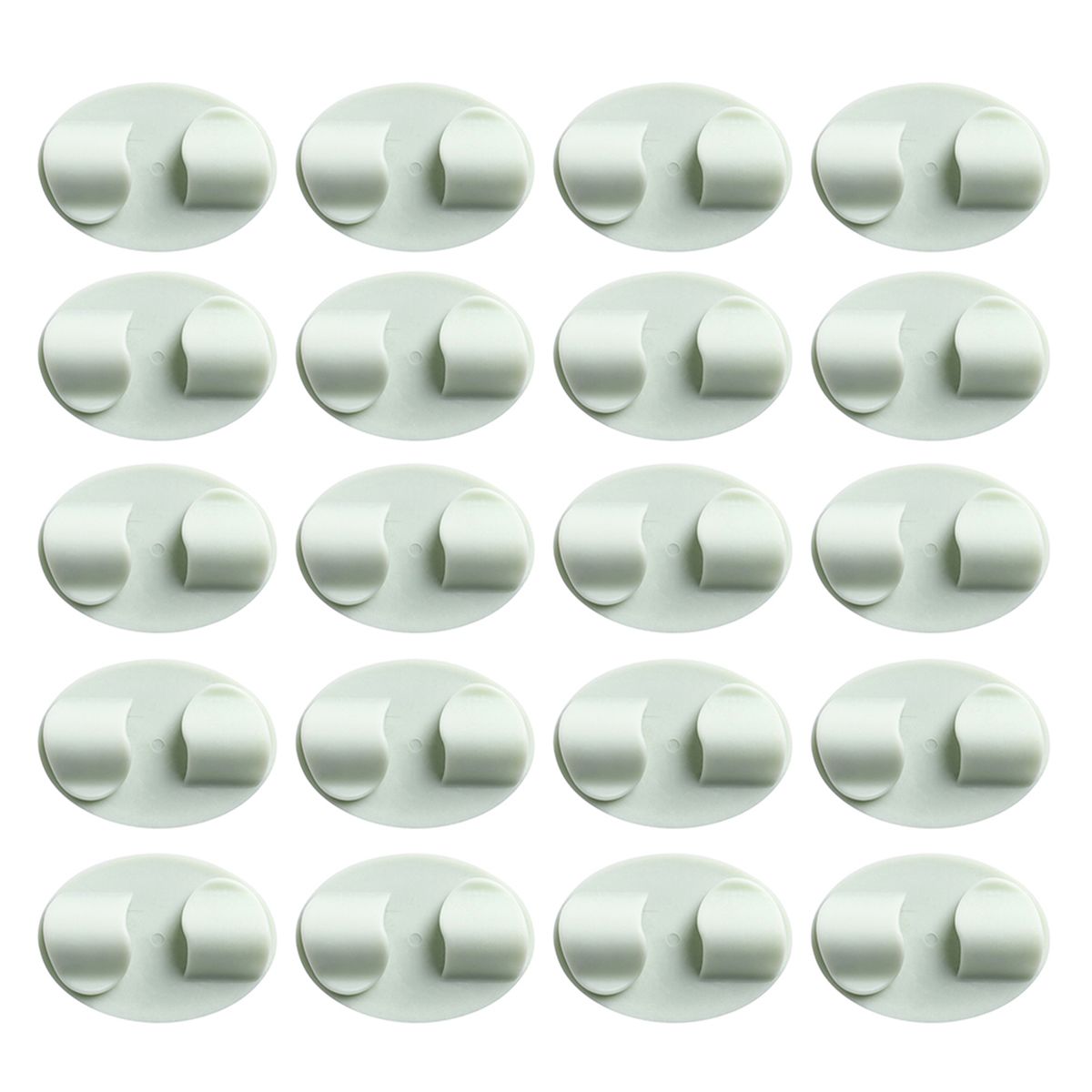 20pcs Cable Clips Self-adhesive Cord Organizer Holders