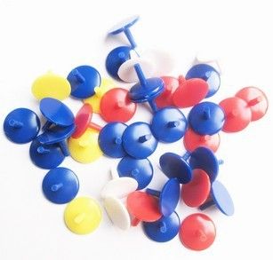 Set Of 50pcs Mixed Color Round Plastic Golf Ball Markers