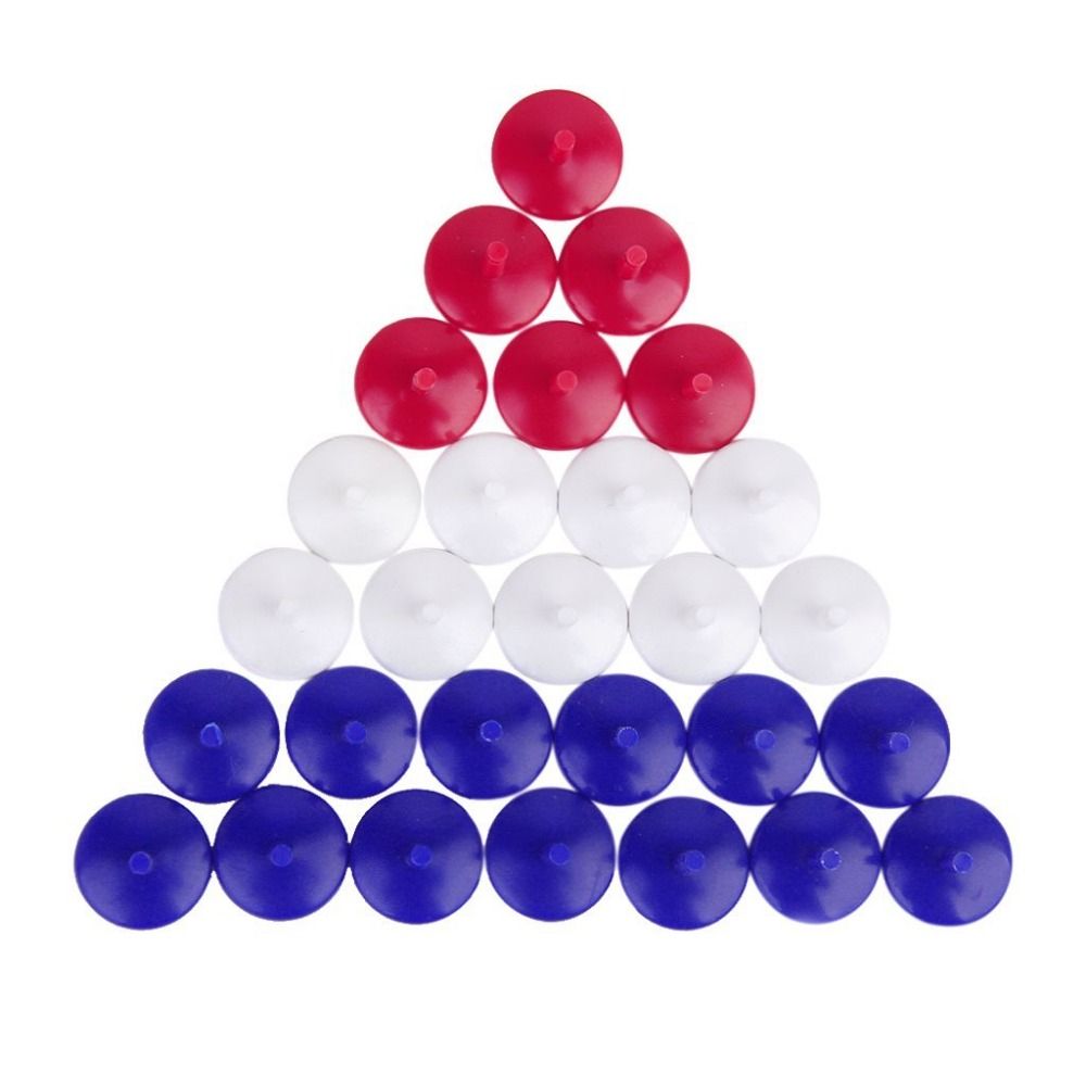 Set Of 50pcs Mixed Color Round Plastic Golf Ball Markers