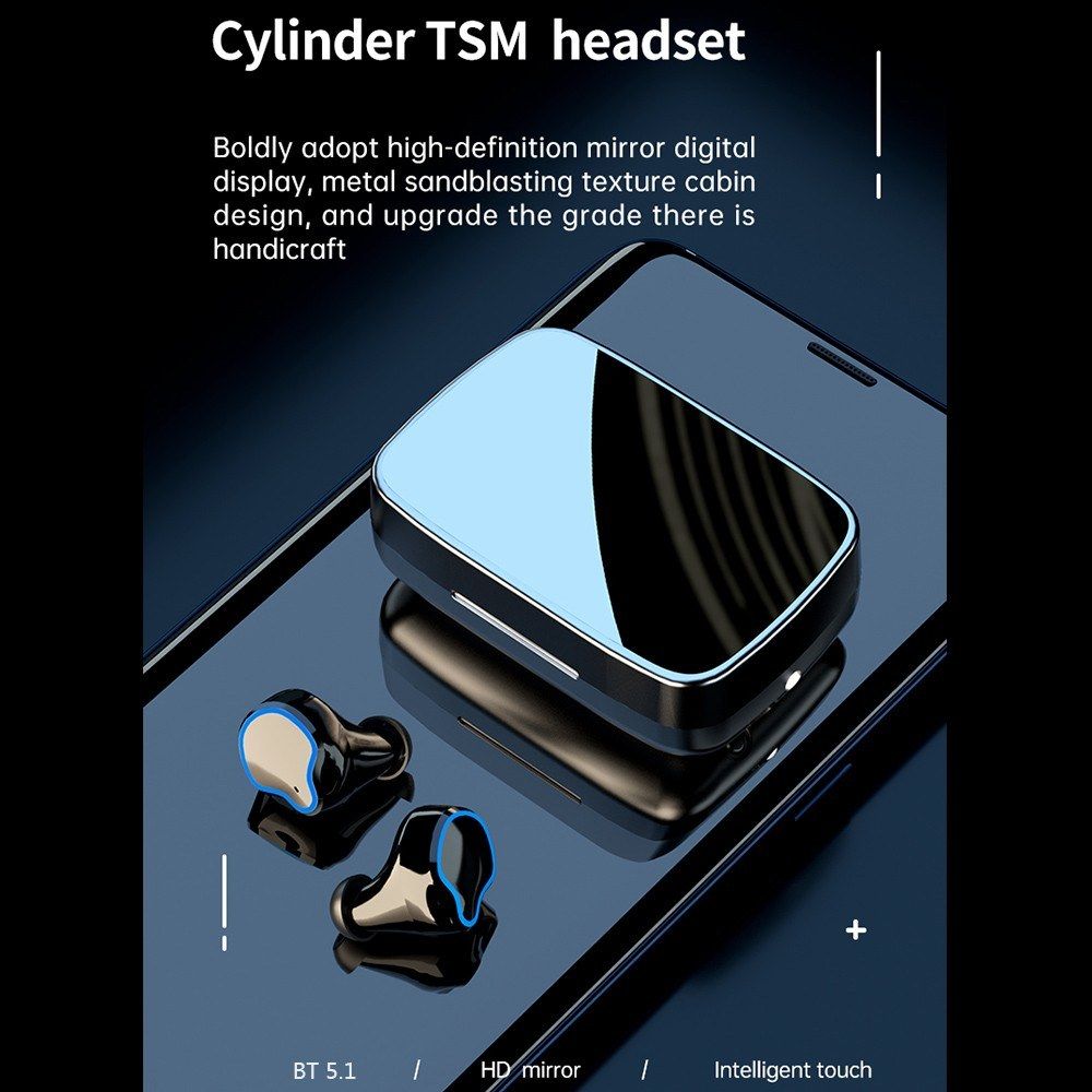 M9 TWS BT5.1 Wireless Earphones Sports Headset LED Display