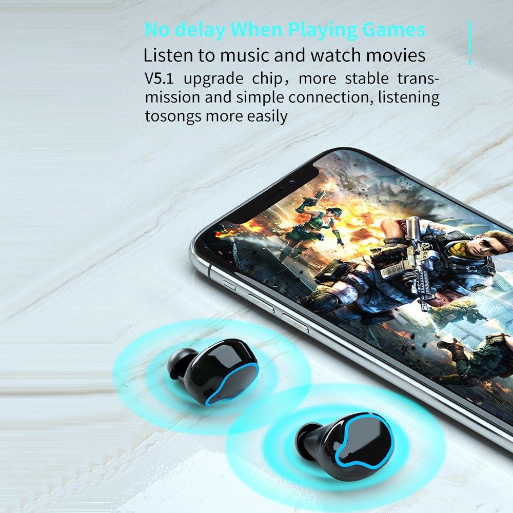 M9 TWS BT5.1 Wireless Earphones Sports Headset LED Display