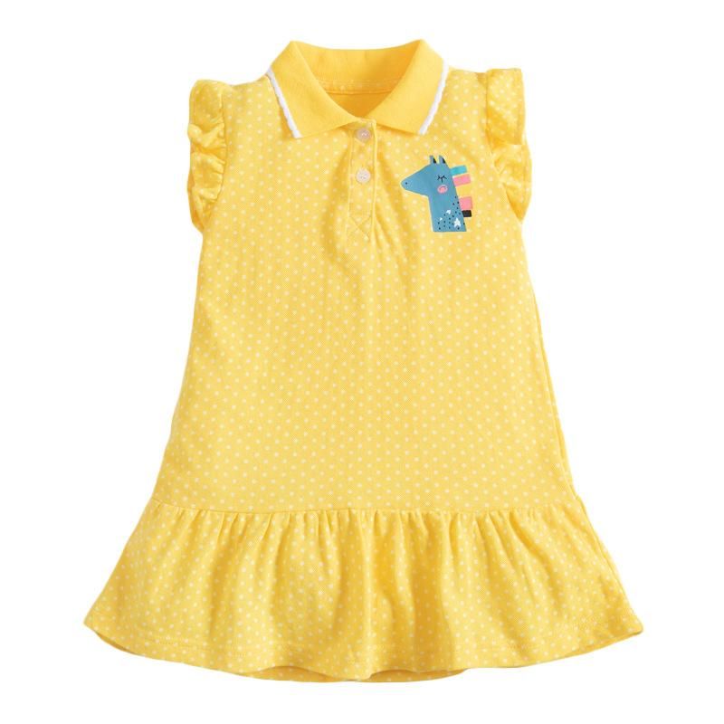 Processing Custom Summer Children's Dress Sleeveless Polo Dress New Casual Children's Dres