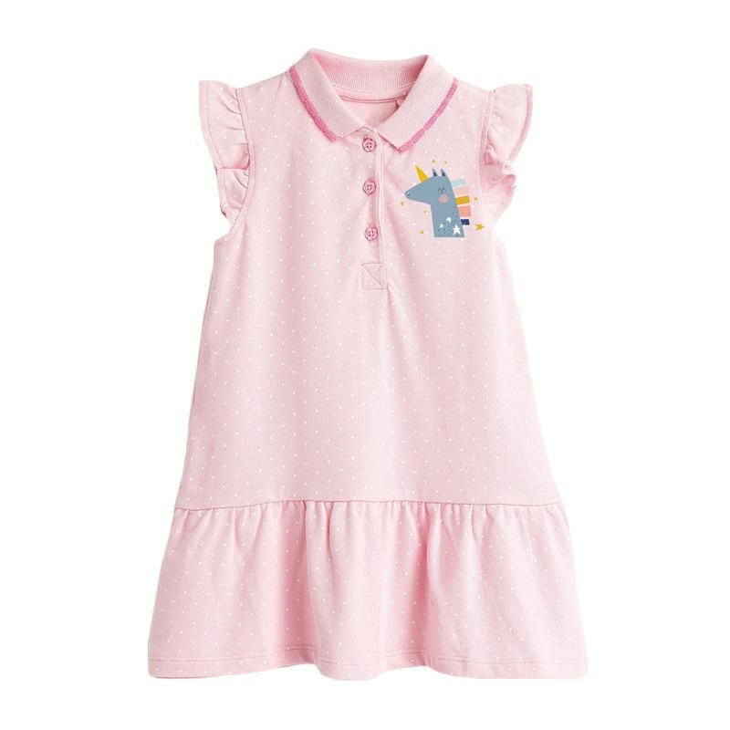 Processing Custom Summer Children's Dress Sleeveless Polo Dress New Casual Children's Dres
