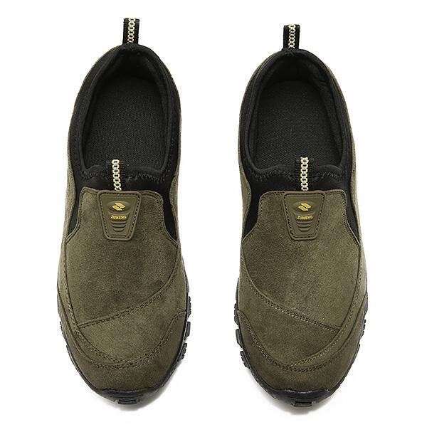 Men Canvas Elastic Slip On Light Weight Sports Outdoors Walking Shoes Sneakers Dark Green {43}