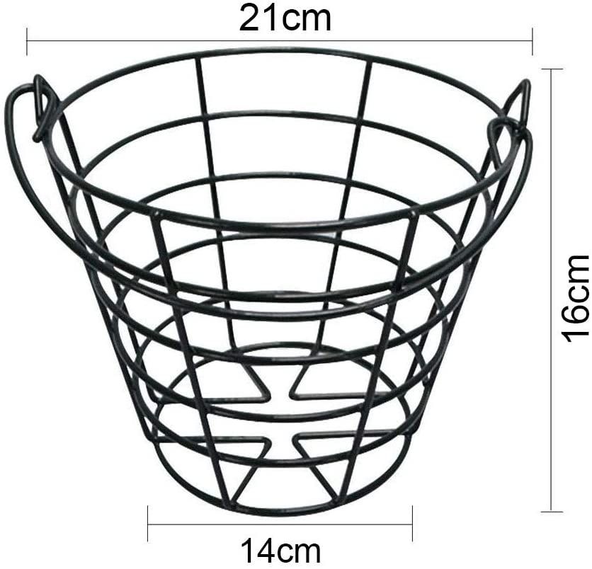 Crestgolf Metal Golf Basket Golf Ball Container With Handle
