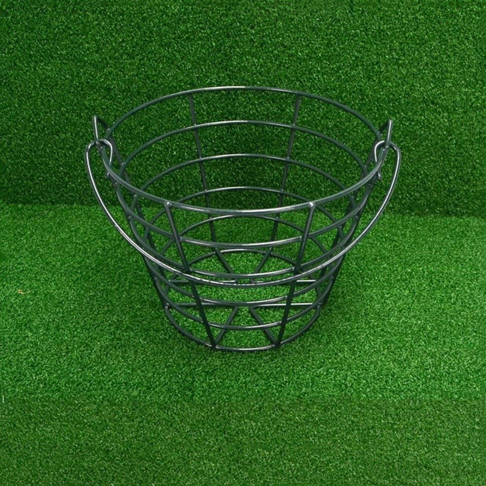 Crestgolf Metal Golf Basket Golf Ball Container With Handle