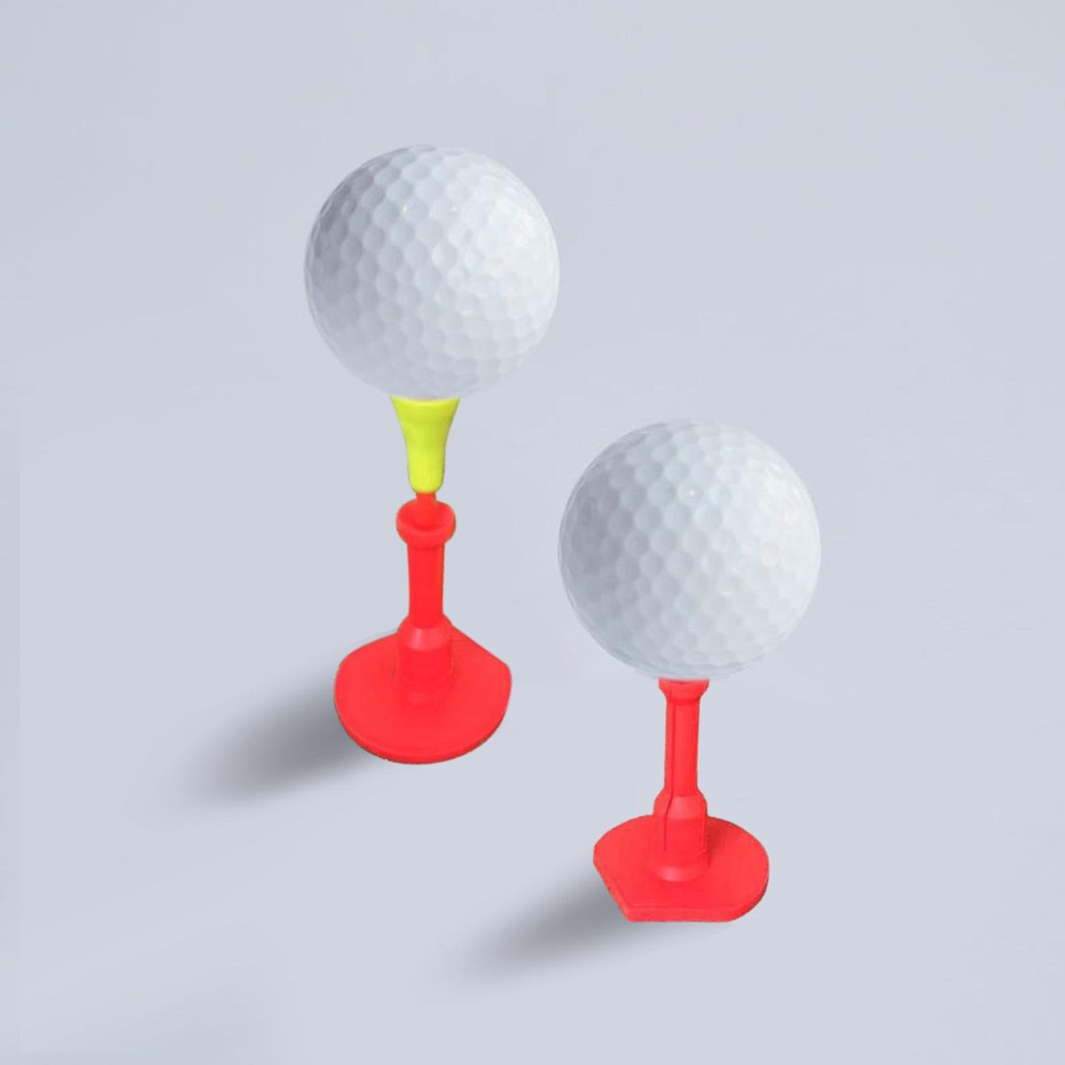 4Pcs Golf Ball Bases Small Golf Ball Stand Holder Tees Red