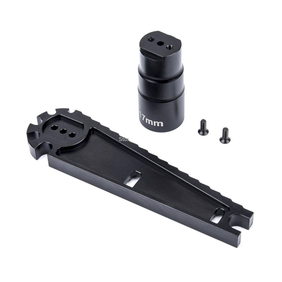 Multifunction 17mm 8mm HEX Nuts Installation Tool Vehicle height adjustment wrench Screw length measurement for Remote Control car
