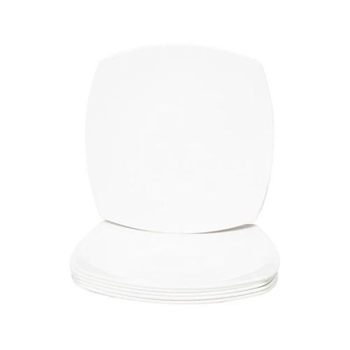 Unbreakable Ceramic Plates White (6pieces)