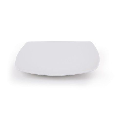 Flat White Porcelain Dinner Plate- 6 Pcs