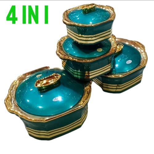 Dinner Insulated Plates (4 In 1 Set)