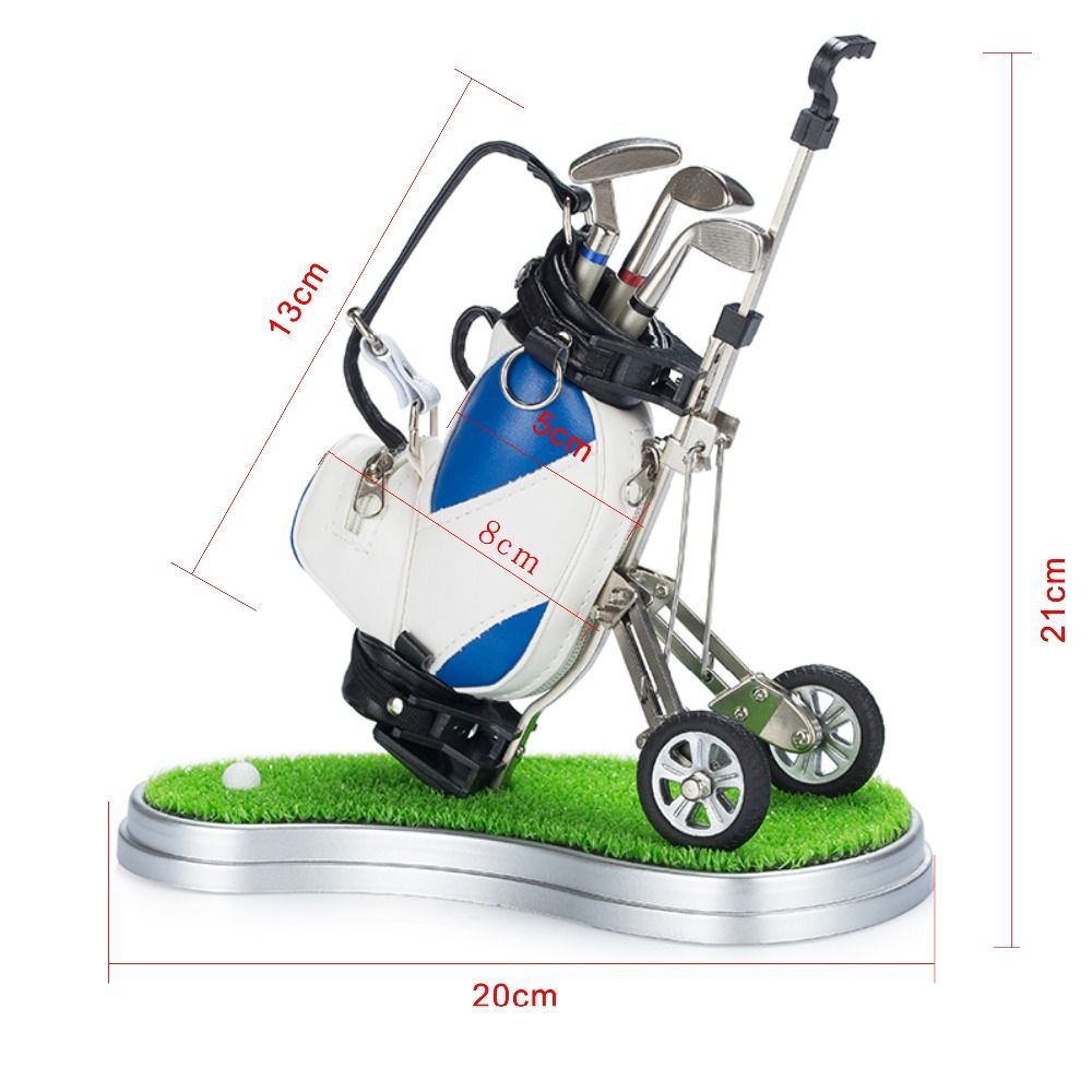 CRESTGOLF Golf Pens With Golf Bag Holder, Novelty Gifts