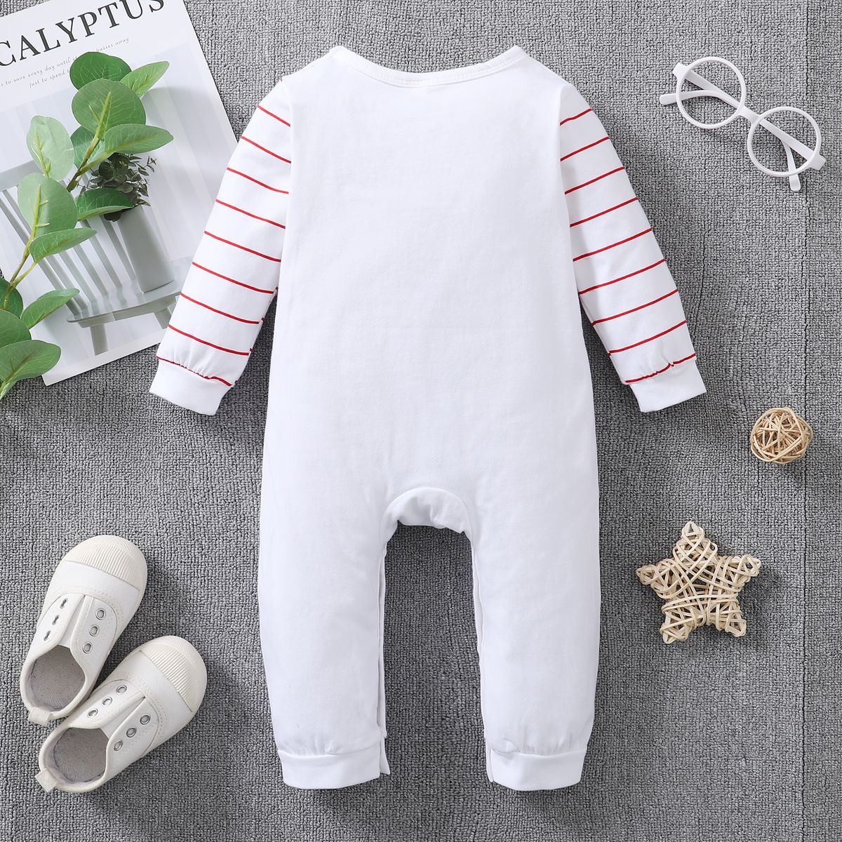 Unisex Baby Girls Boys Long Sleeve Love Daddy Jumpsuit