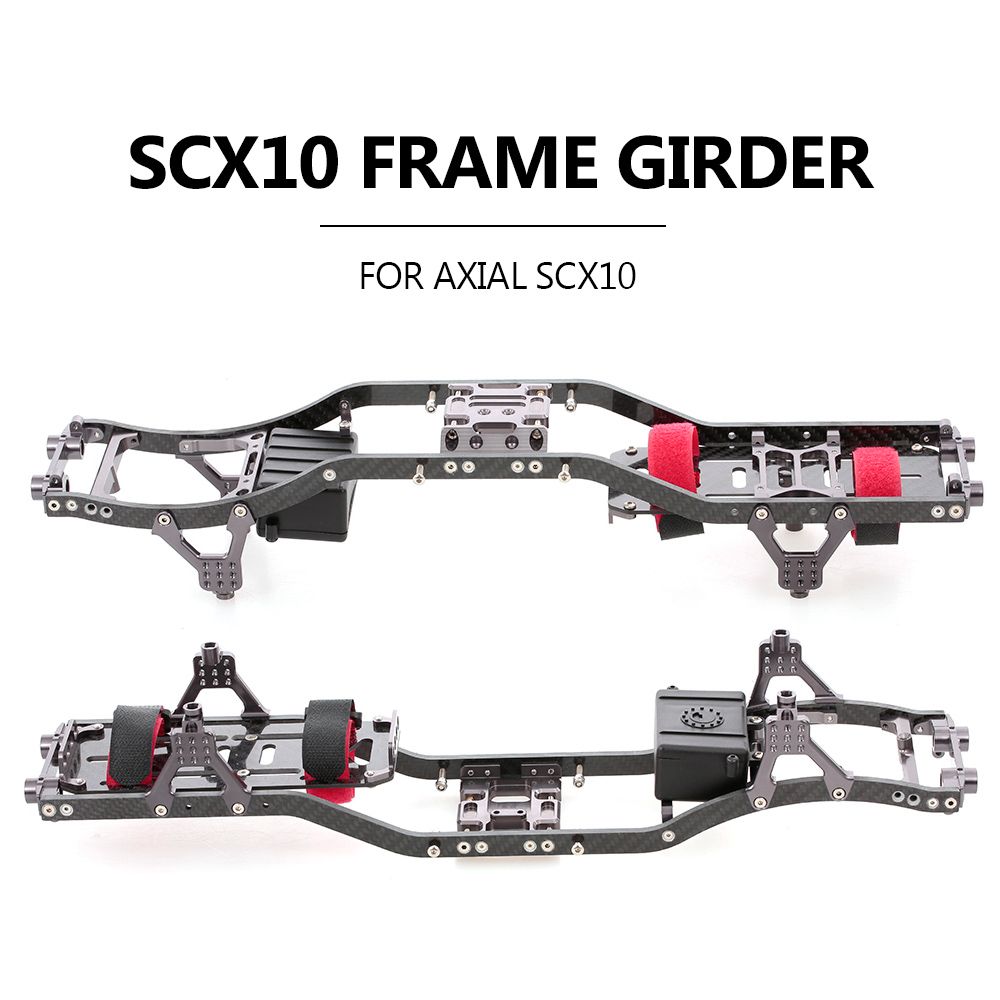 SCX10 Frame Girder Carbon Graphite Chassis Frame Rails For