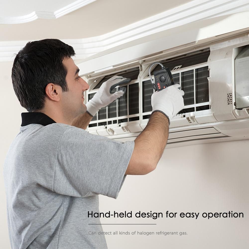SMART SENSOR Hand-held CFCs HCFCs HFCs Halogen Gas Detector Refrigerant Air Conditioning Detector Freon Gas Leak Tester