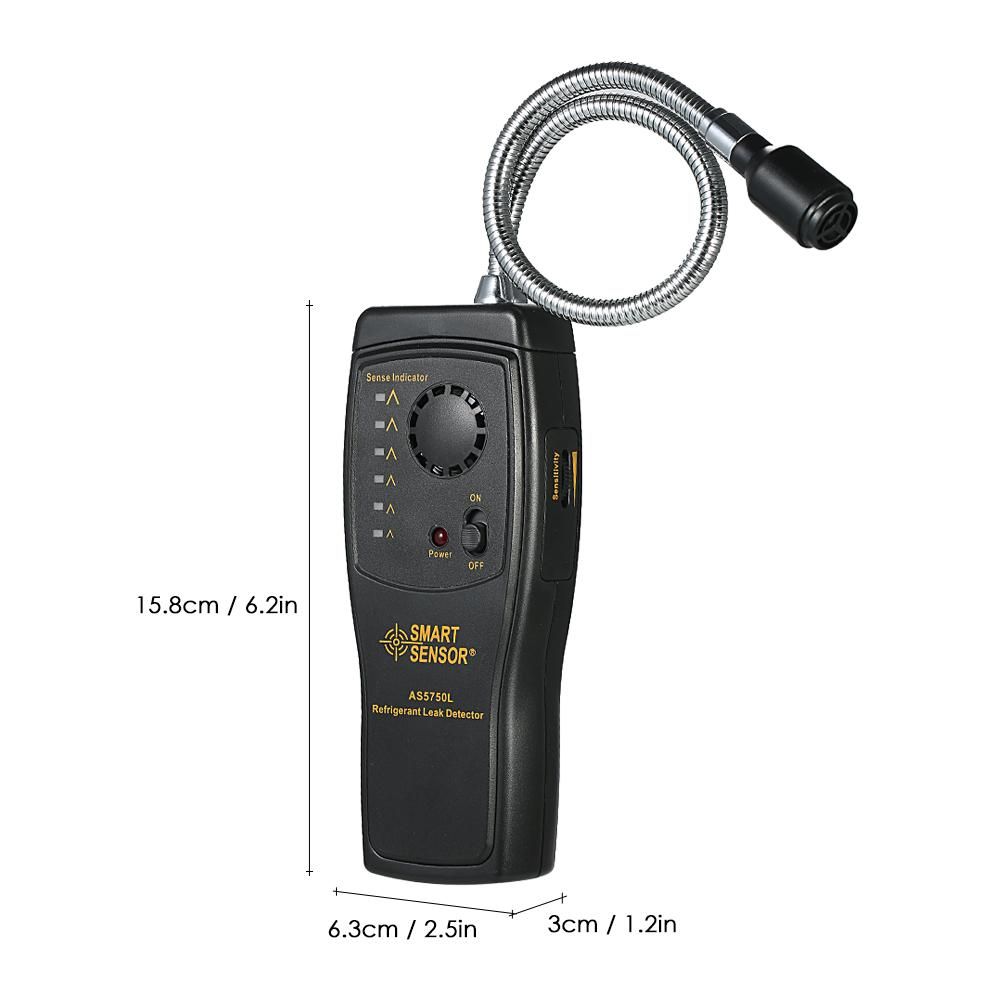 SMART SENSOR Hand-held CFCs HCFCs HFCs Halogen Gas Detector Refrigerant Air Conditioning Detector Freon Gas Leak Tester