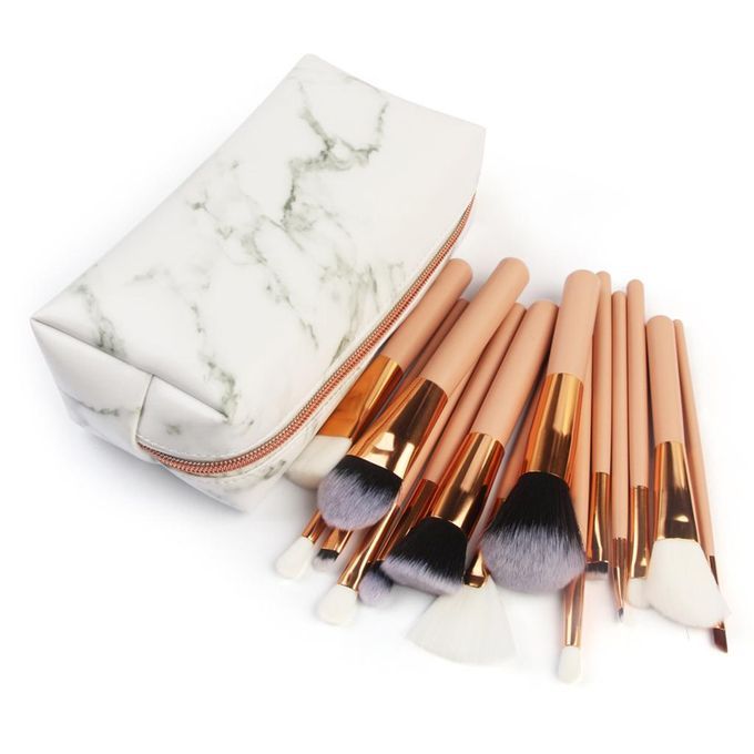 Zipper Marbling  Storage Bag  Organizer Pouch-PU