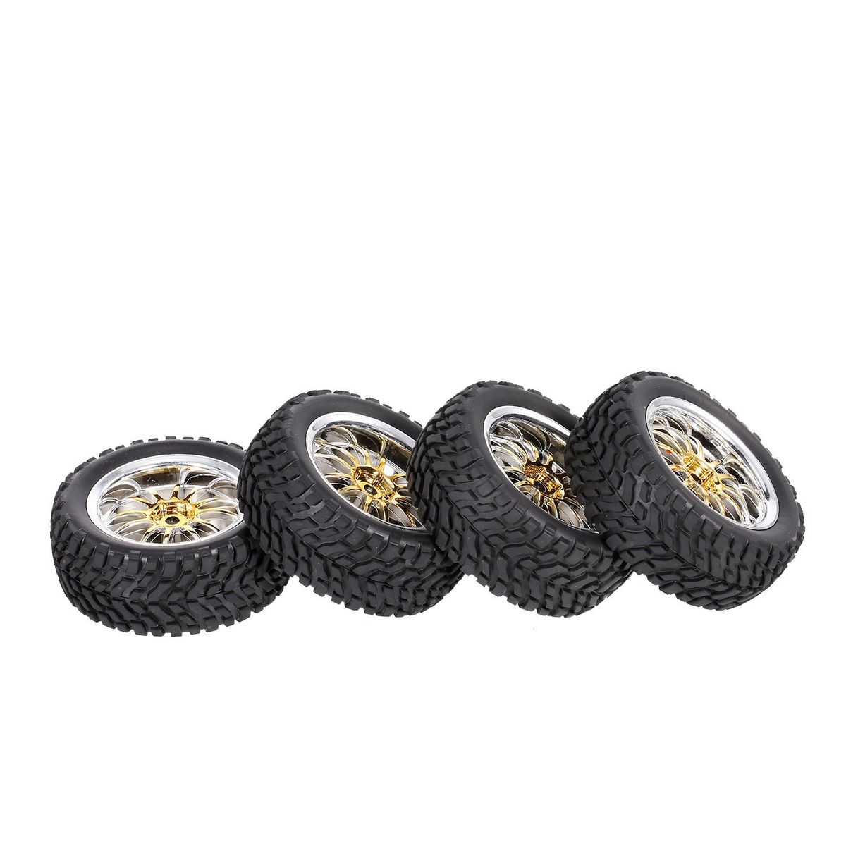 4PCS 1/10 Rubber Tire RC Racing Car Tires For HSP Redcat