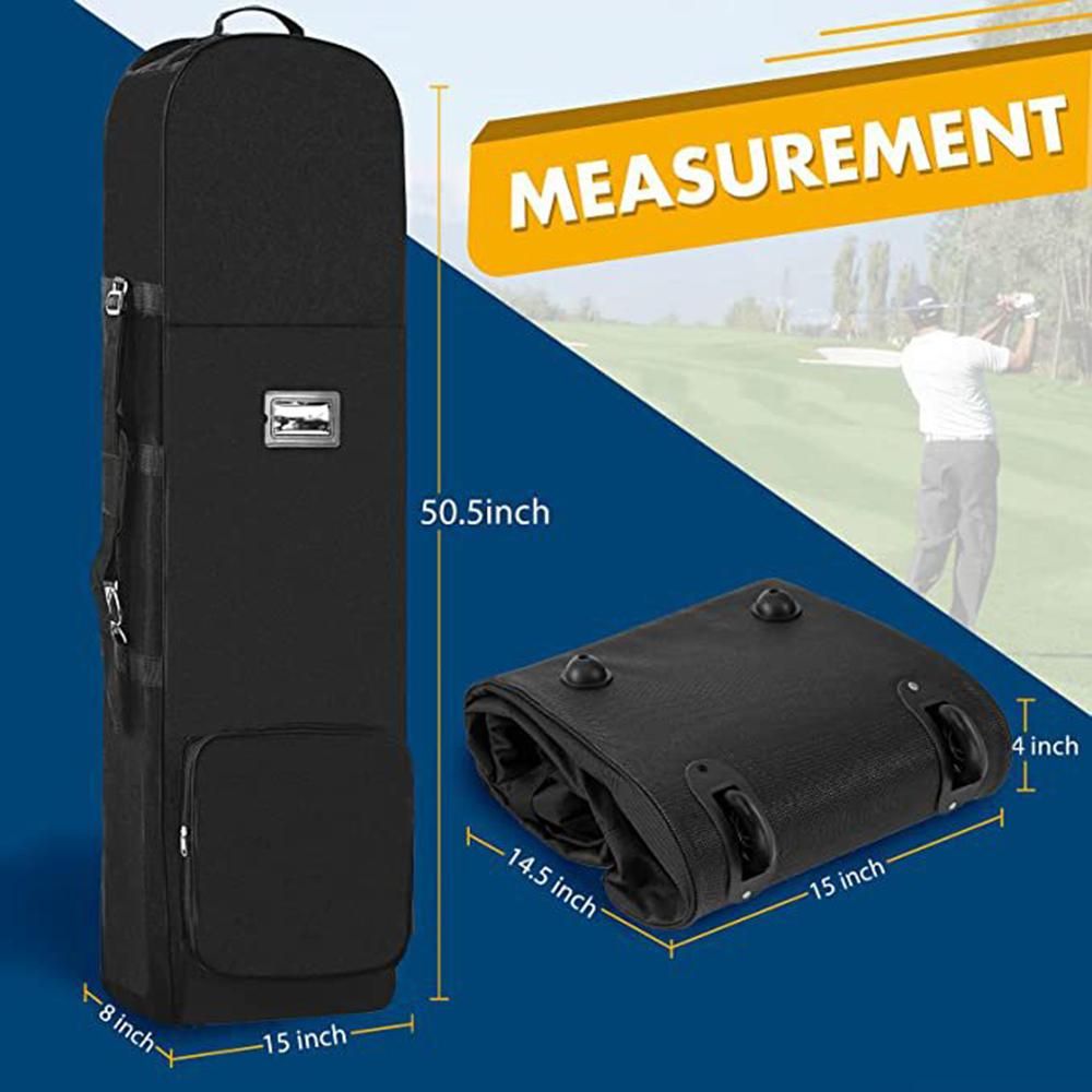 Golf Travel Bag with Wheels Outdoor Wheeled Golf Travel Cover Bag