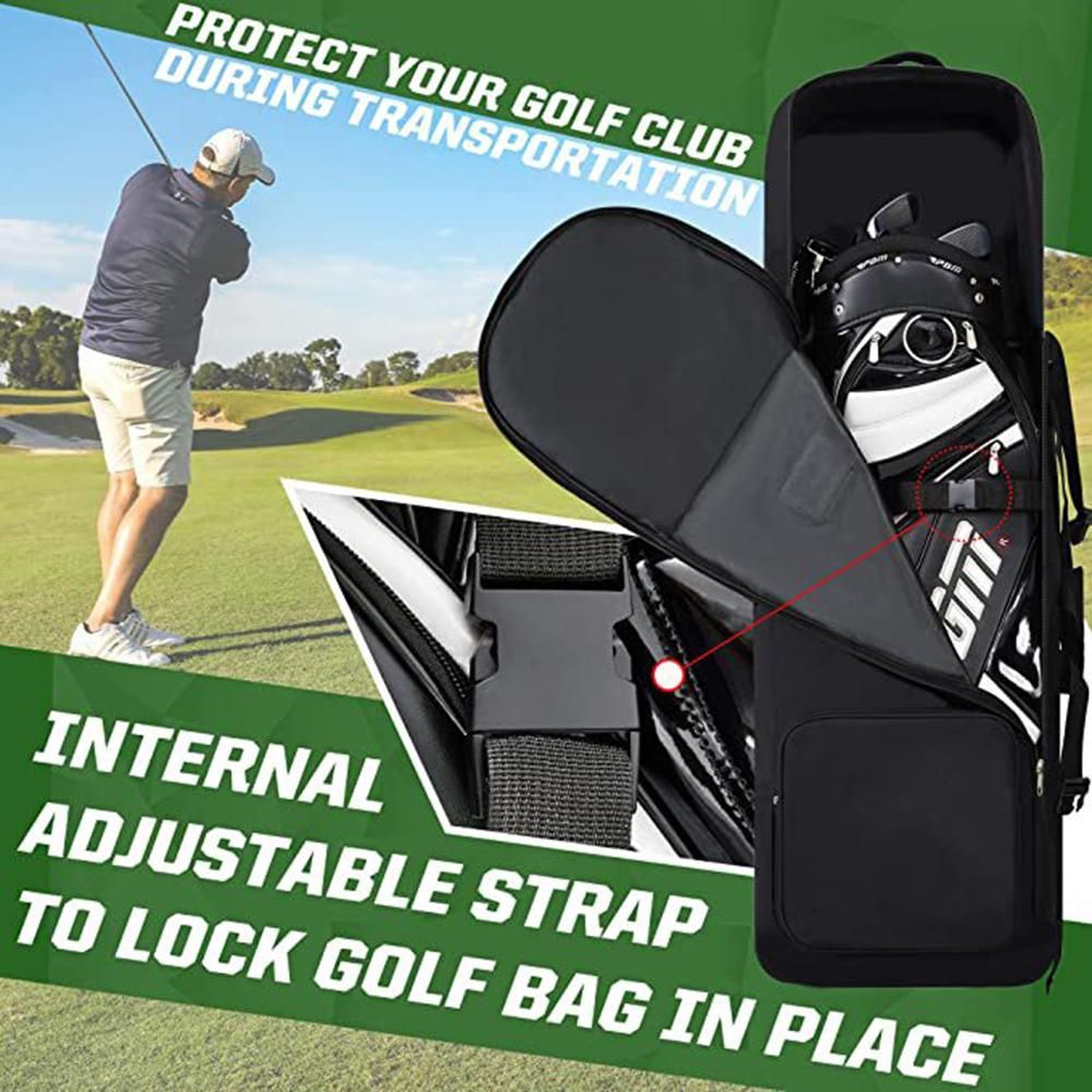 Golf Travel Bag with Wheels Outdoor Wheeled Golf Travel Cover Bag
