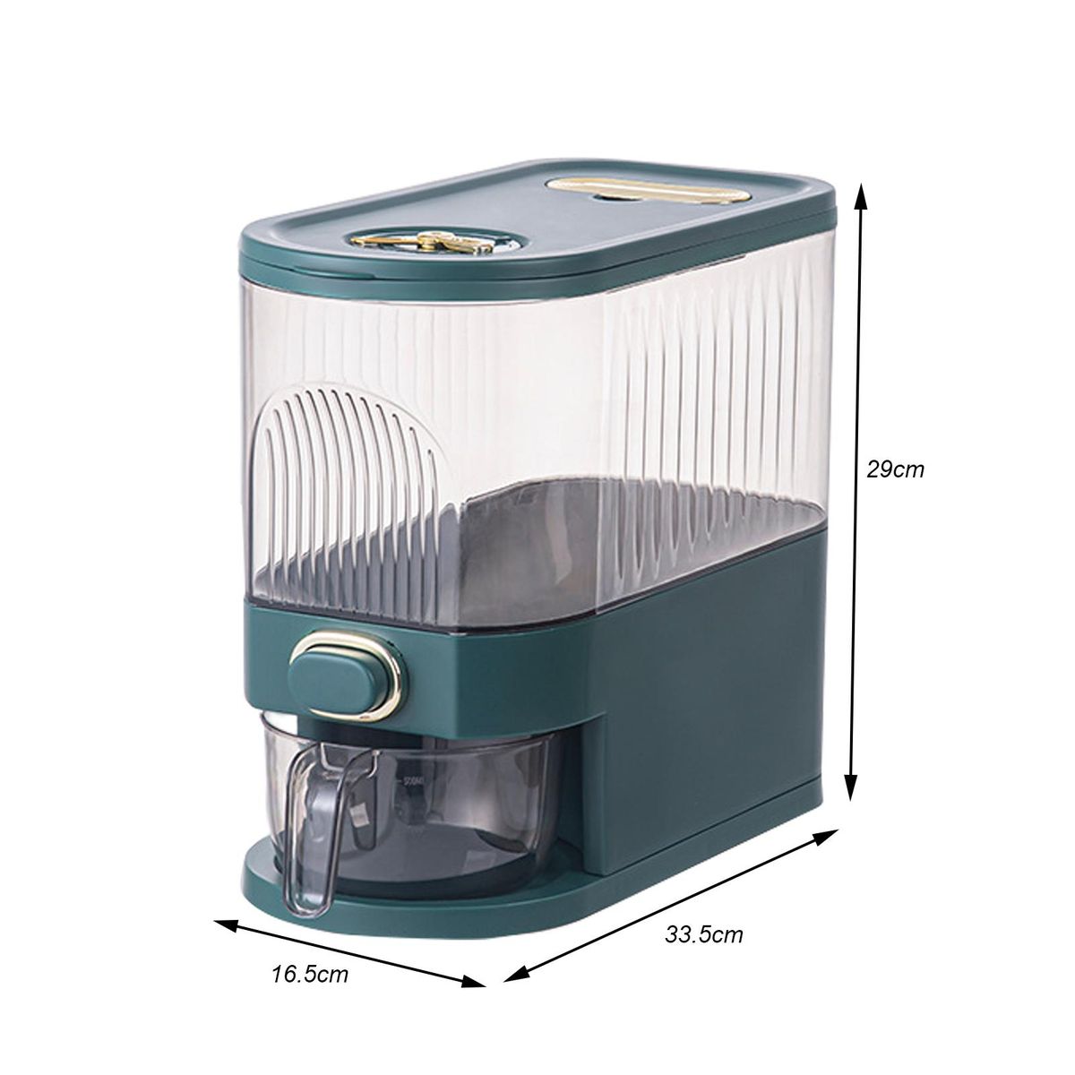 Rice Bucket Rice Storage Barrel Household Storage Rice Barrel Green