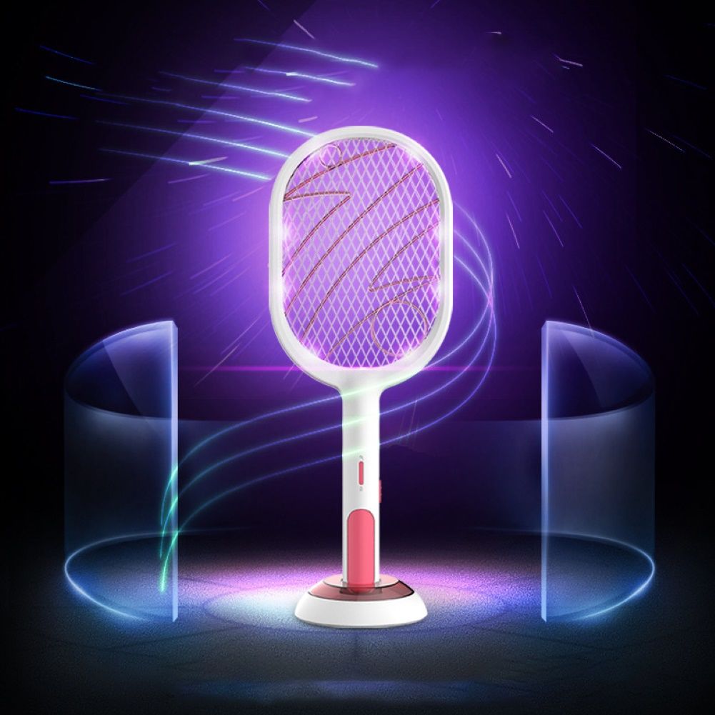 Rechargeable Electric Fly Mosquito Zapper Bug Insect-White