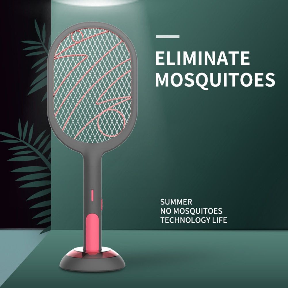 Rechargeable Electric Fly Mosquito Zapper Bug Insect-White