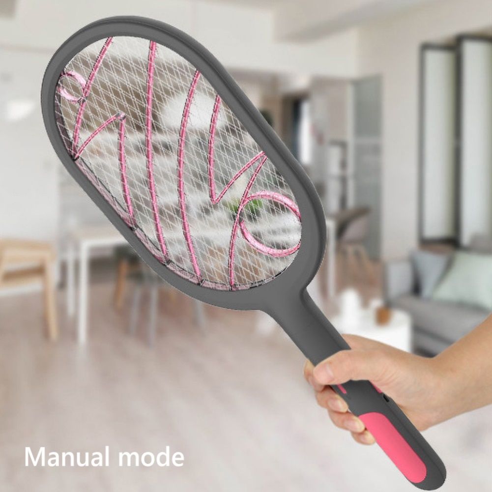 Rechargeable Electric Fly Mosquito Zapper Bug Insect-White