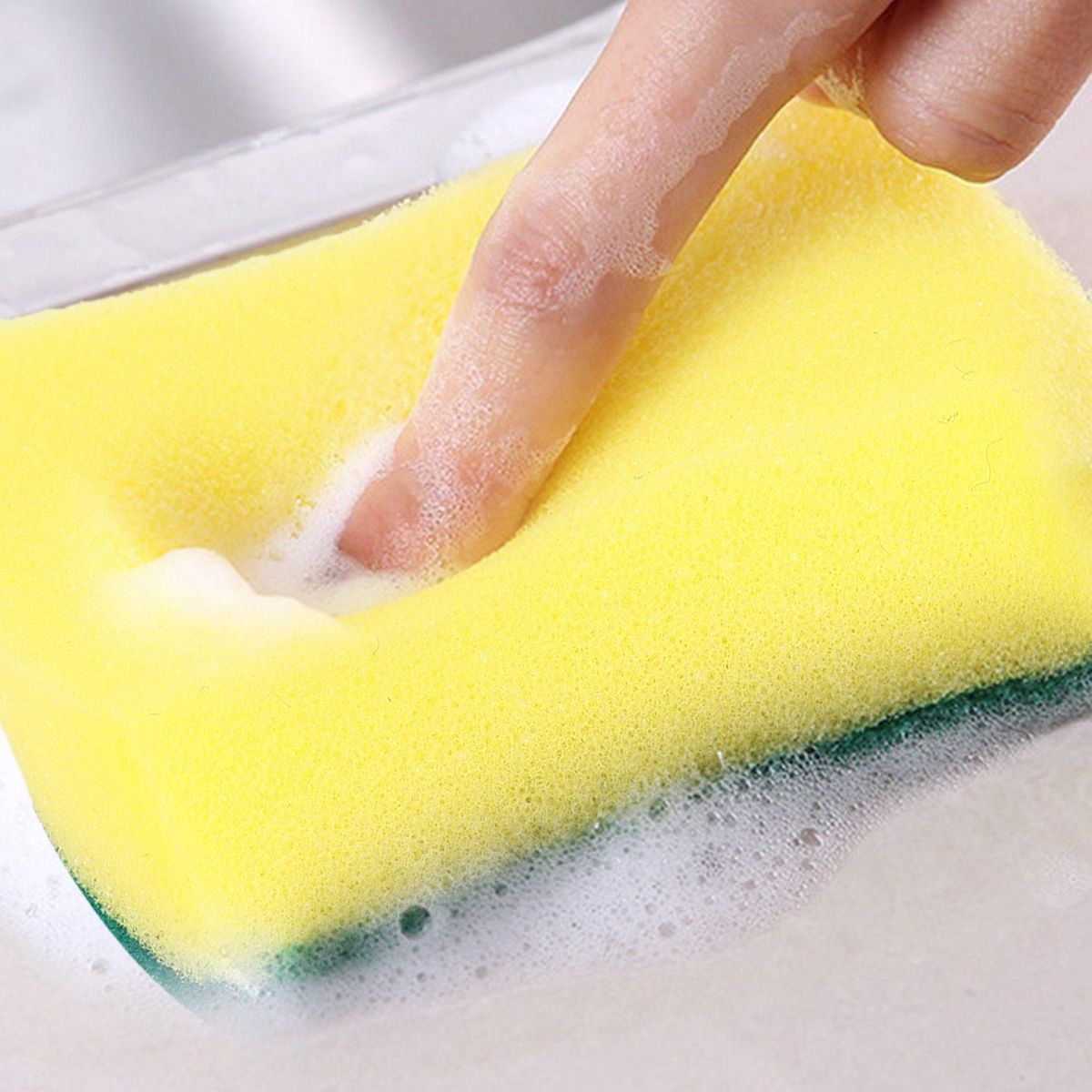 30pcs Multi- Double-faced Sponge Scouring Pads Dish Washing