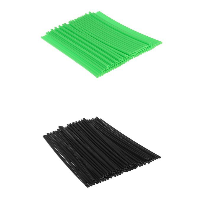 72pcs  72pcs Long Lasting Spoke Wraps Coats Covers For Honda Black