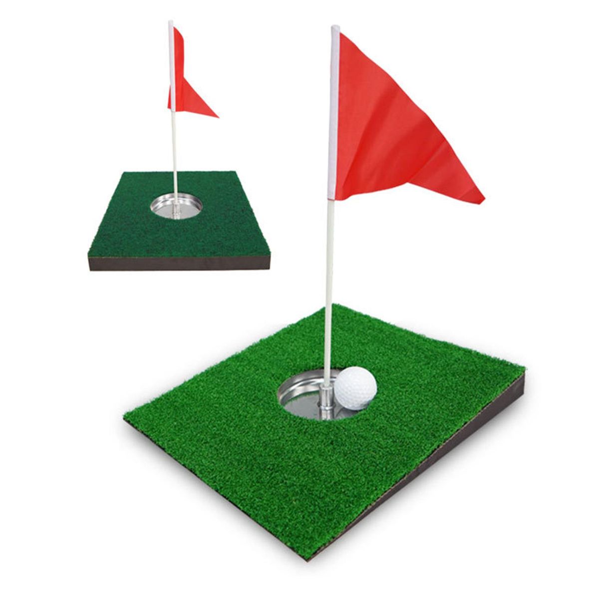 Indoor Golf Putting Green Cup Practice With Red Flag Type