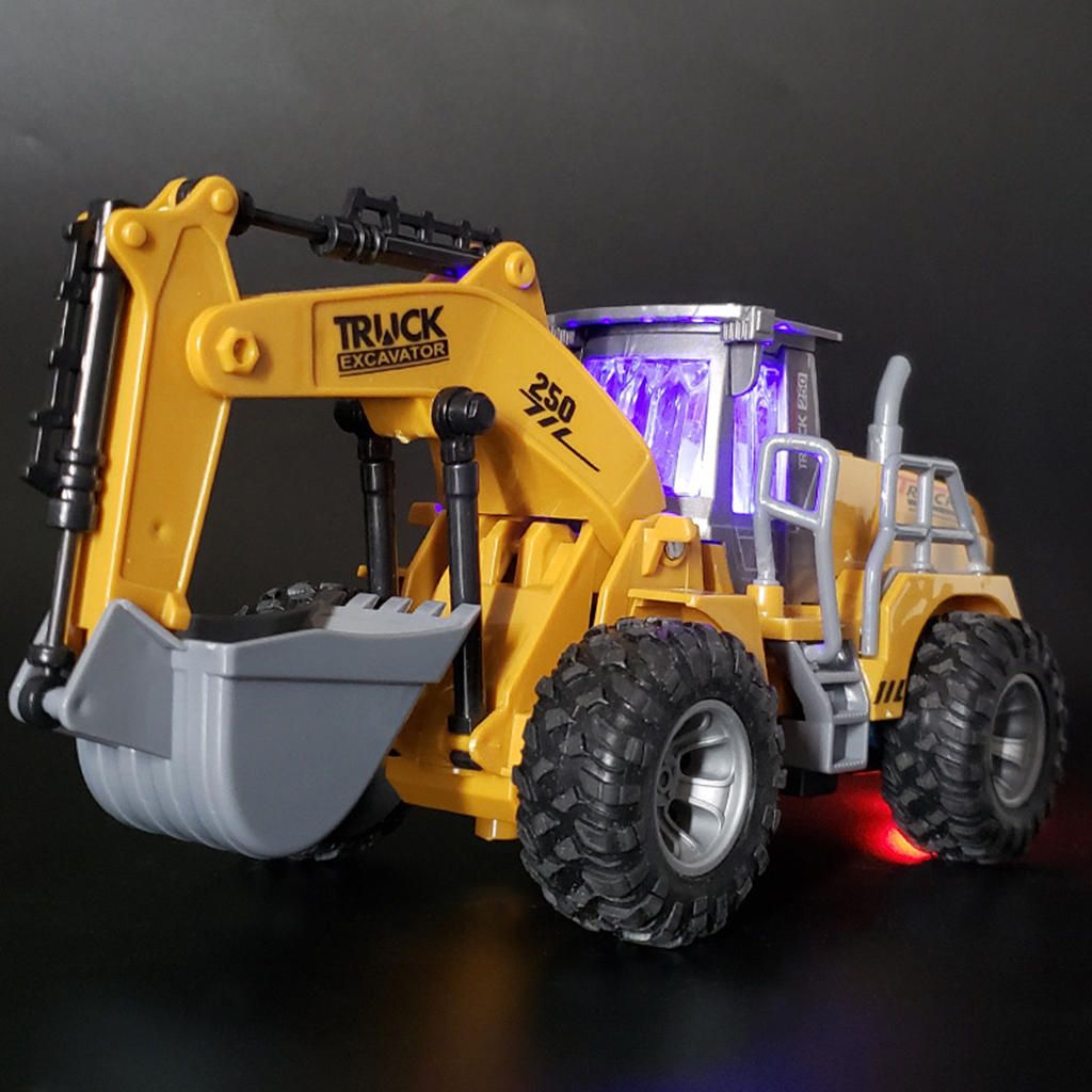 Mini RC Engineering Car Model 5CH With Heavy Tires Kids Excavator
