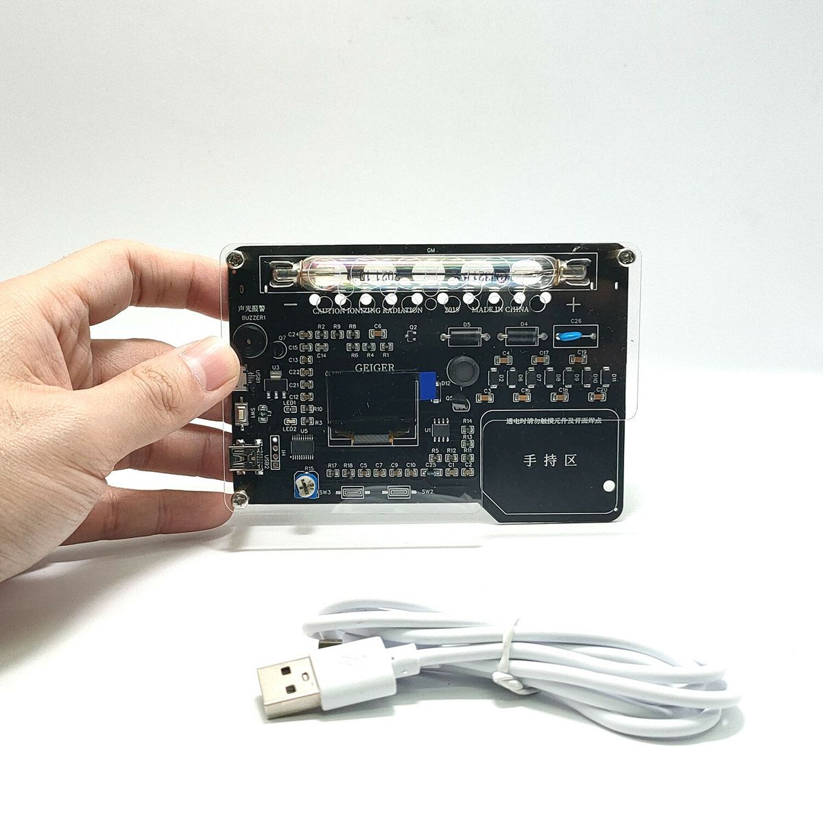 Handheld Assembled DIY Geiger Counter Kit Module Nuclear