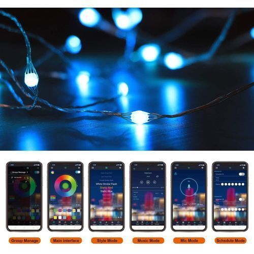 Remote Control USB Bluetooth Copper Wire Lamp String