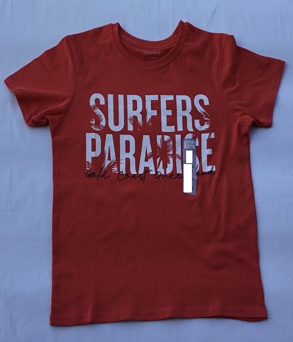 Surfers Paradise T Shirt- Red