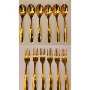 16pcs Dinner Plate Set And Free Gold Spoon And Fork