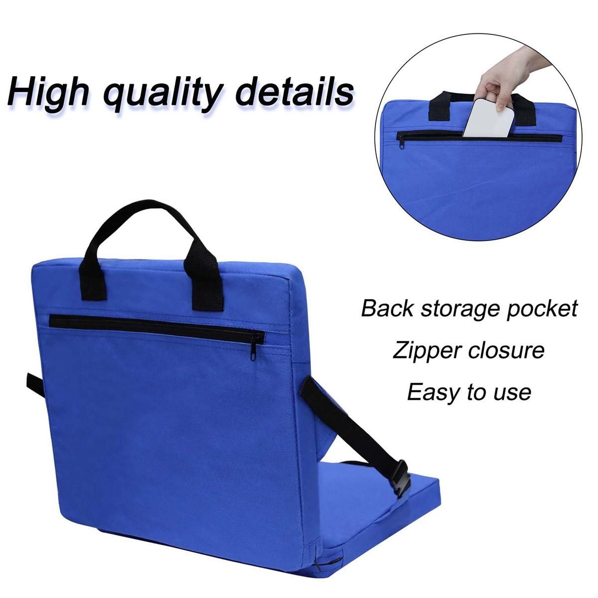 Foldable Outdoor Cushion Chair with Backrest Soft