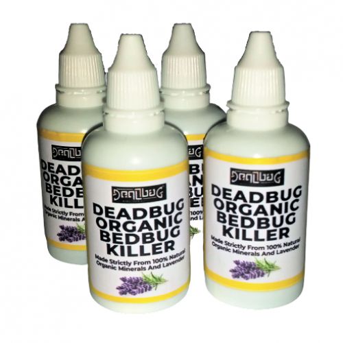 Organic Bedbug Killer With Lavender- 4 Bottles
