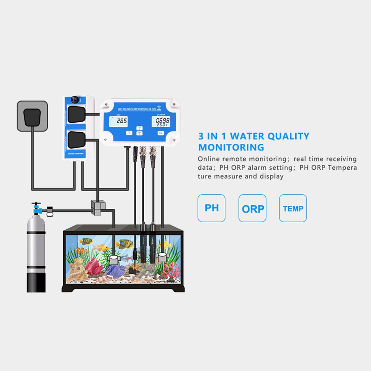 Wireless WiFi Online Control Detector Water Quality Detector