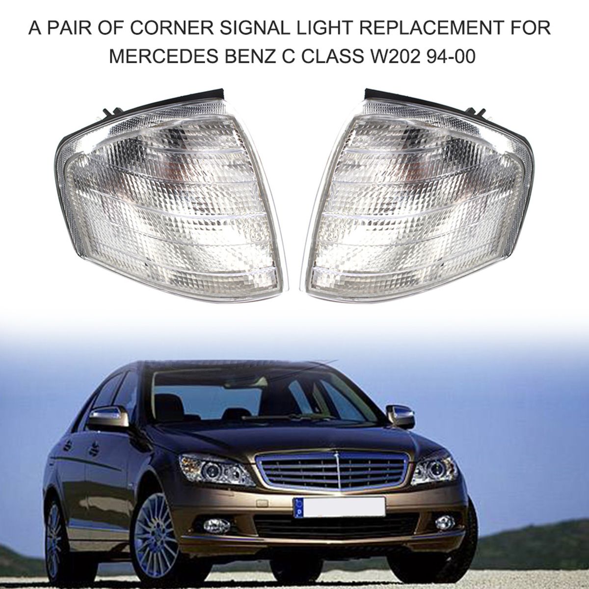 A Pair Of Corner Signal Light Replacement For Mercedes Benz