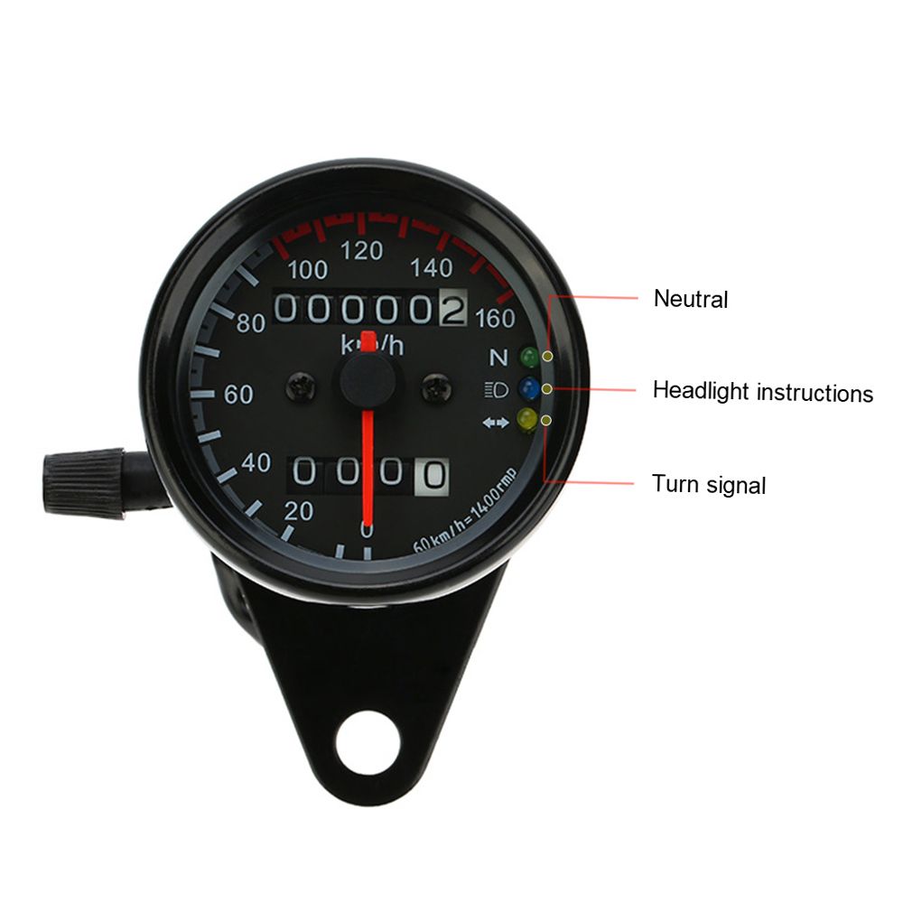 12V Motorcycle 13000 RPM Tachometer Km/h Speedometer Dual