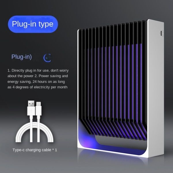 Electric Mosquito Killer UV Lamp USB Rechargeable Flies Swatter Anti Insect Bug Zapper
