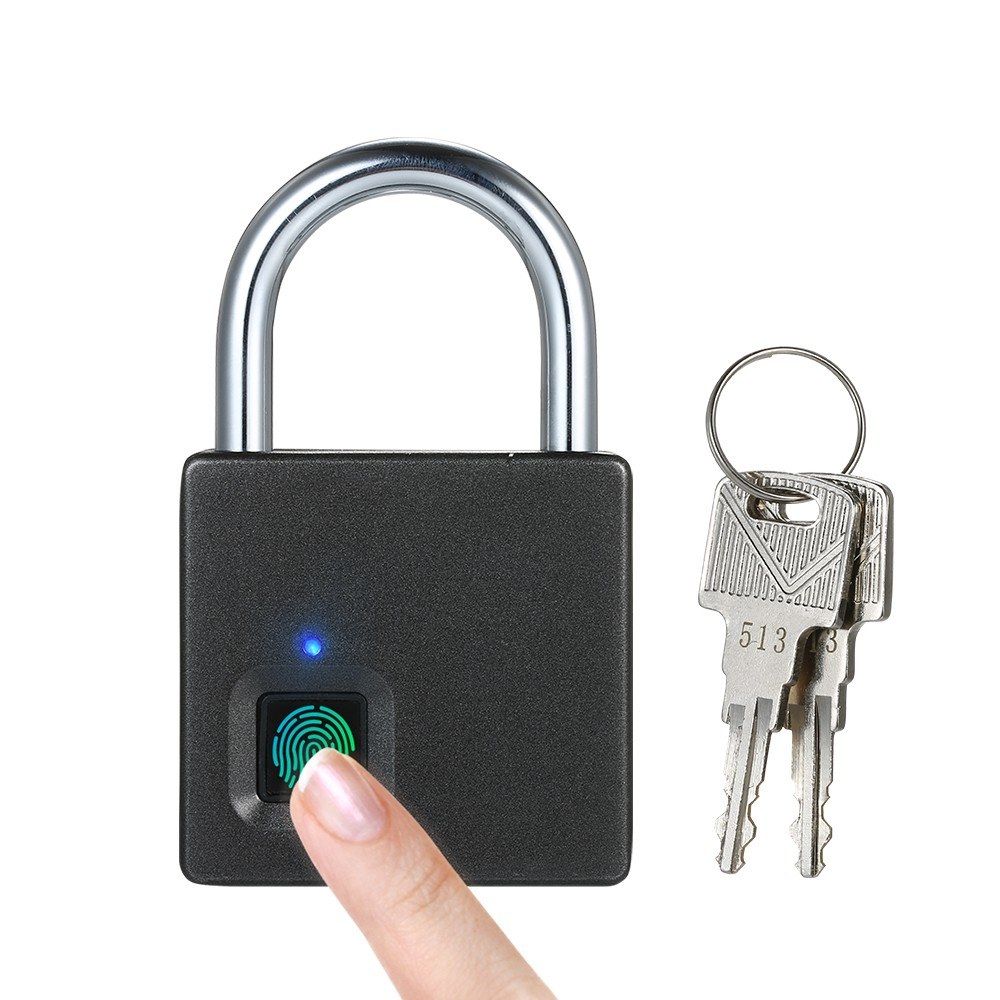 Smart Fingerprint Lock USB Rechargeable 10 Sets Fingerprints
