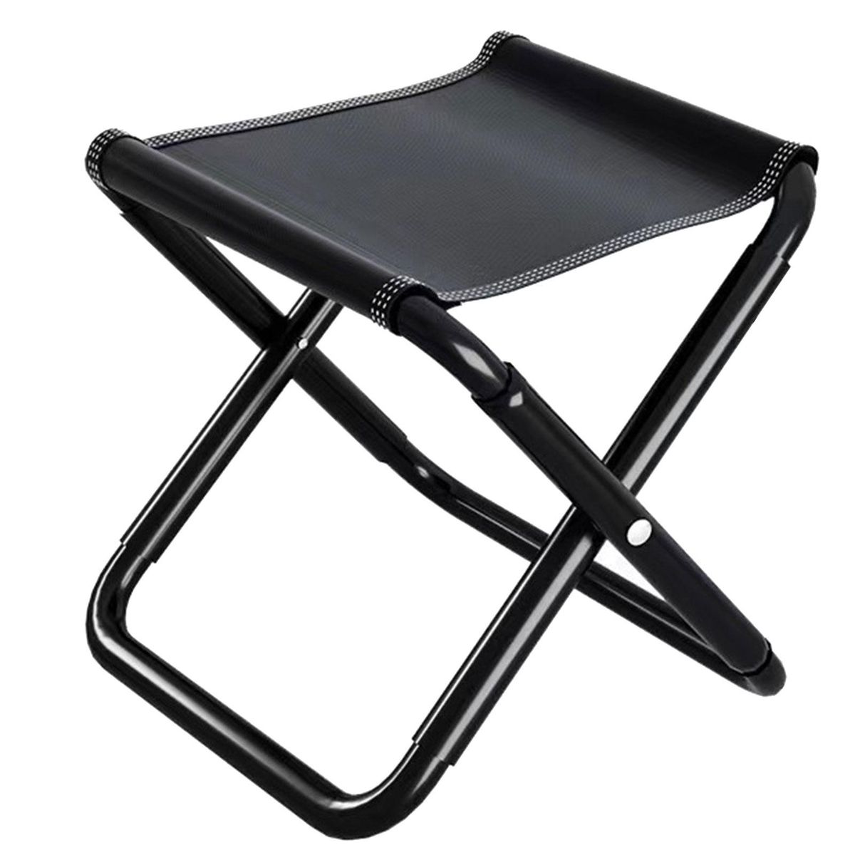 1 Set Picnic Stool Adult Home Folding Chair Black