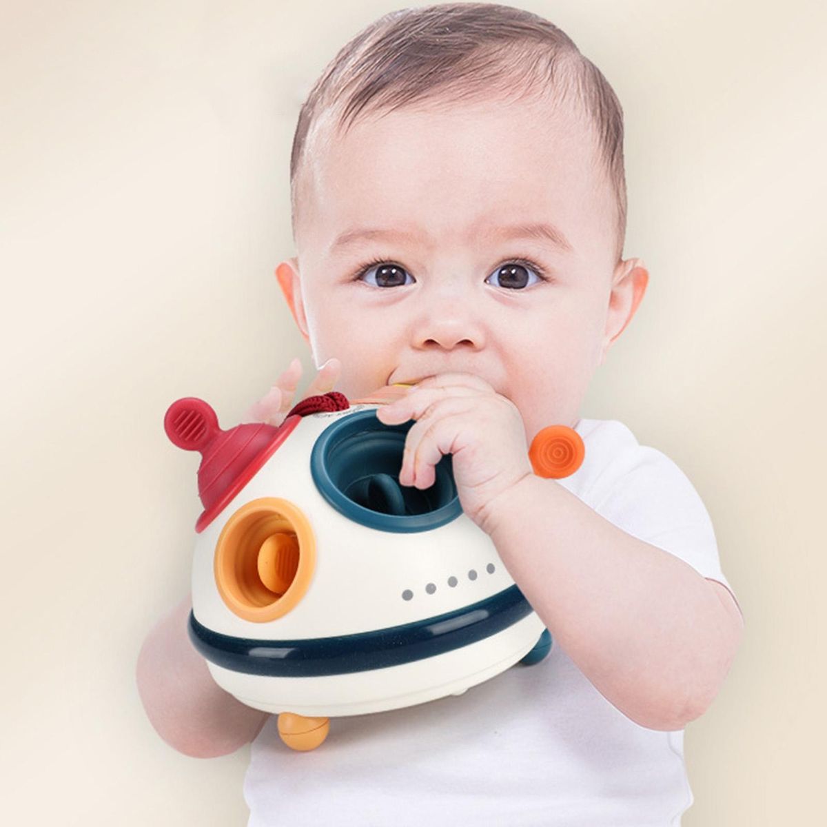 Silicone Bubble Grip Toy Sensory Development for Babies Toddlers Multicolor