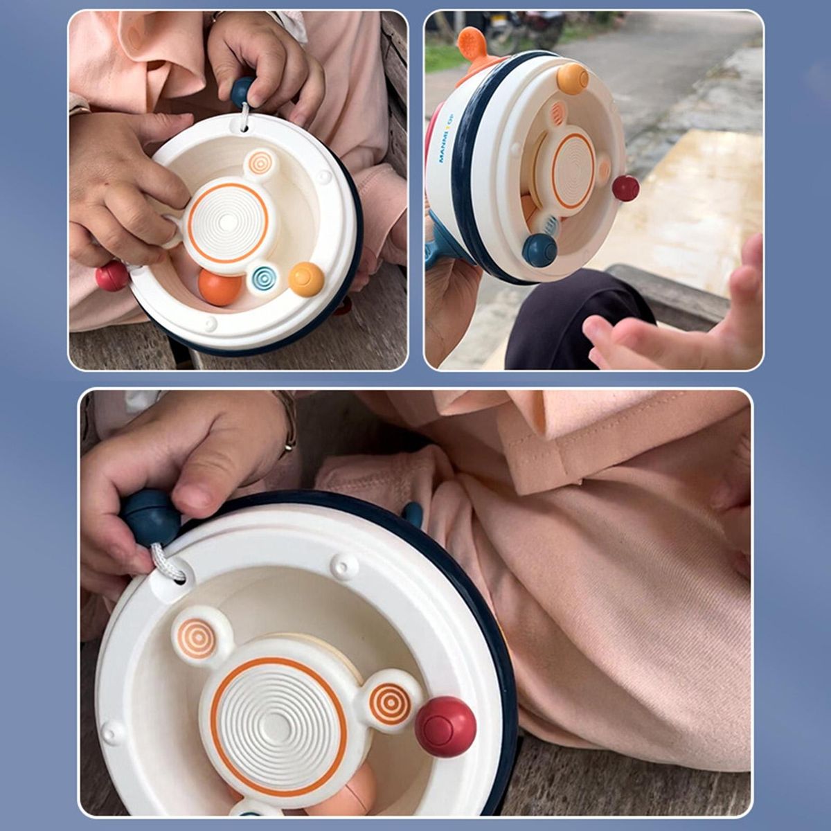 Silicone Bubble Grip Toy Sensory Development for Babies Toddlers Multicolor