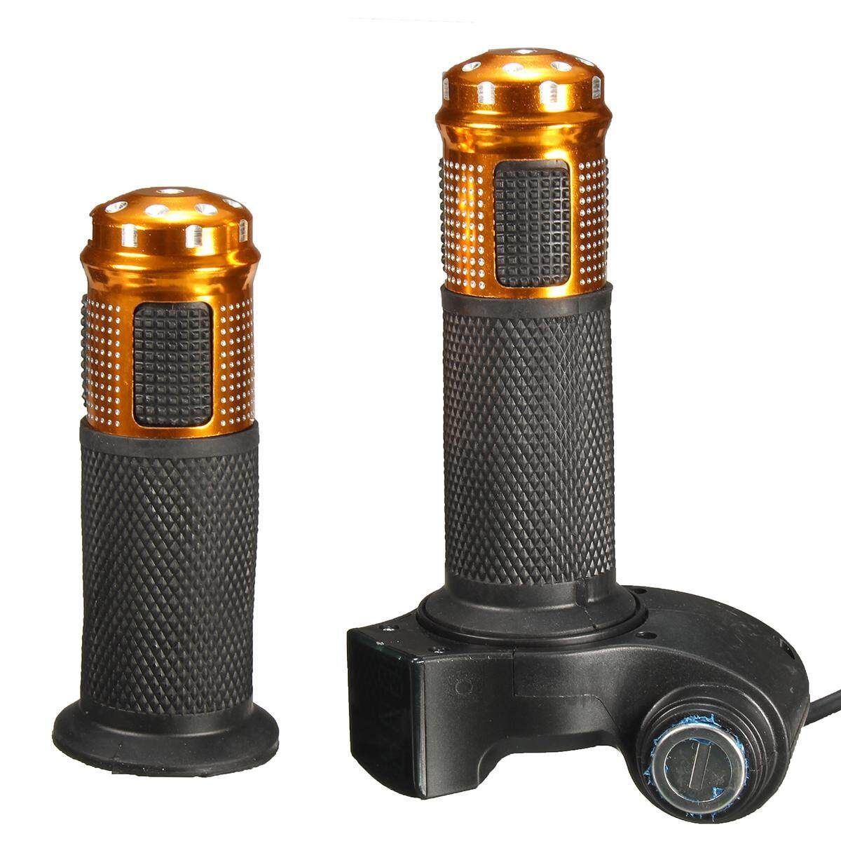 EBike Scooter Throttle 24V 36V 48V 60V Grip Handlebar LED Digital Meter Orange
