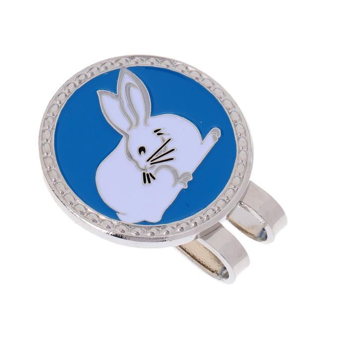 Chinese Zodiac Rabbit Golf Hat Clip With Removable Golf Ball Hare