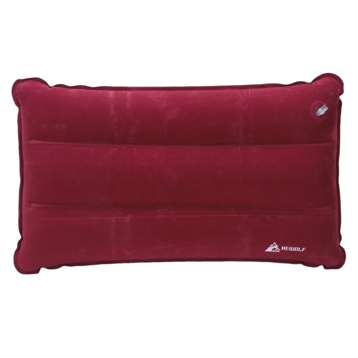 Hewolf Inflatable Pillow Square Inflatable Pillow Outdoor Pillow Camping Pillow Red wine